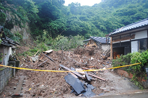 住吉地区では潰れた家屋で漁家が犠牲に