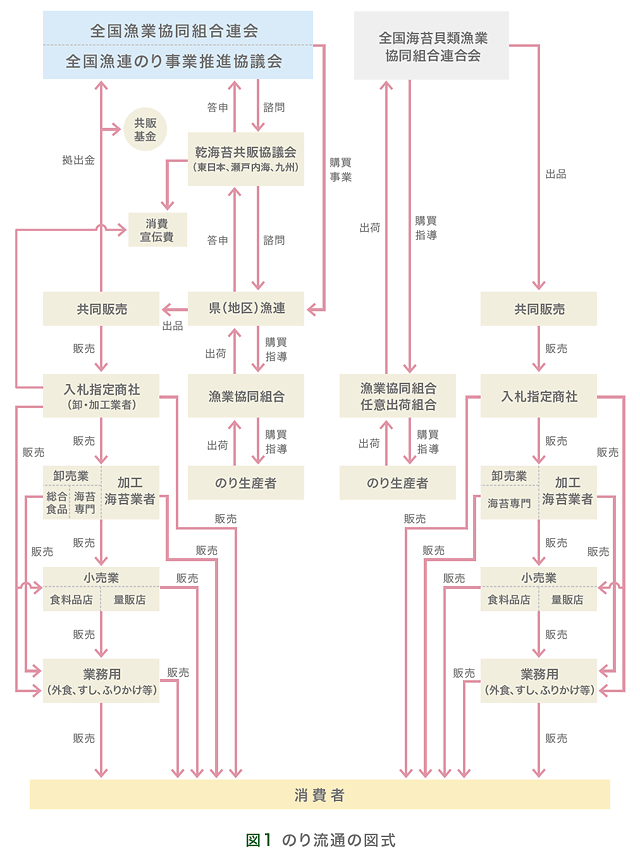 のり流通の図式